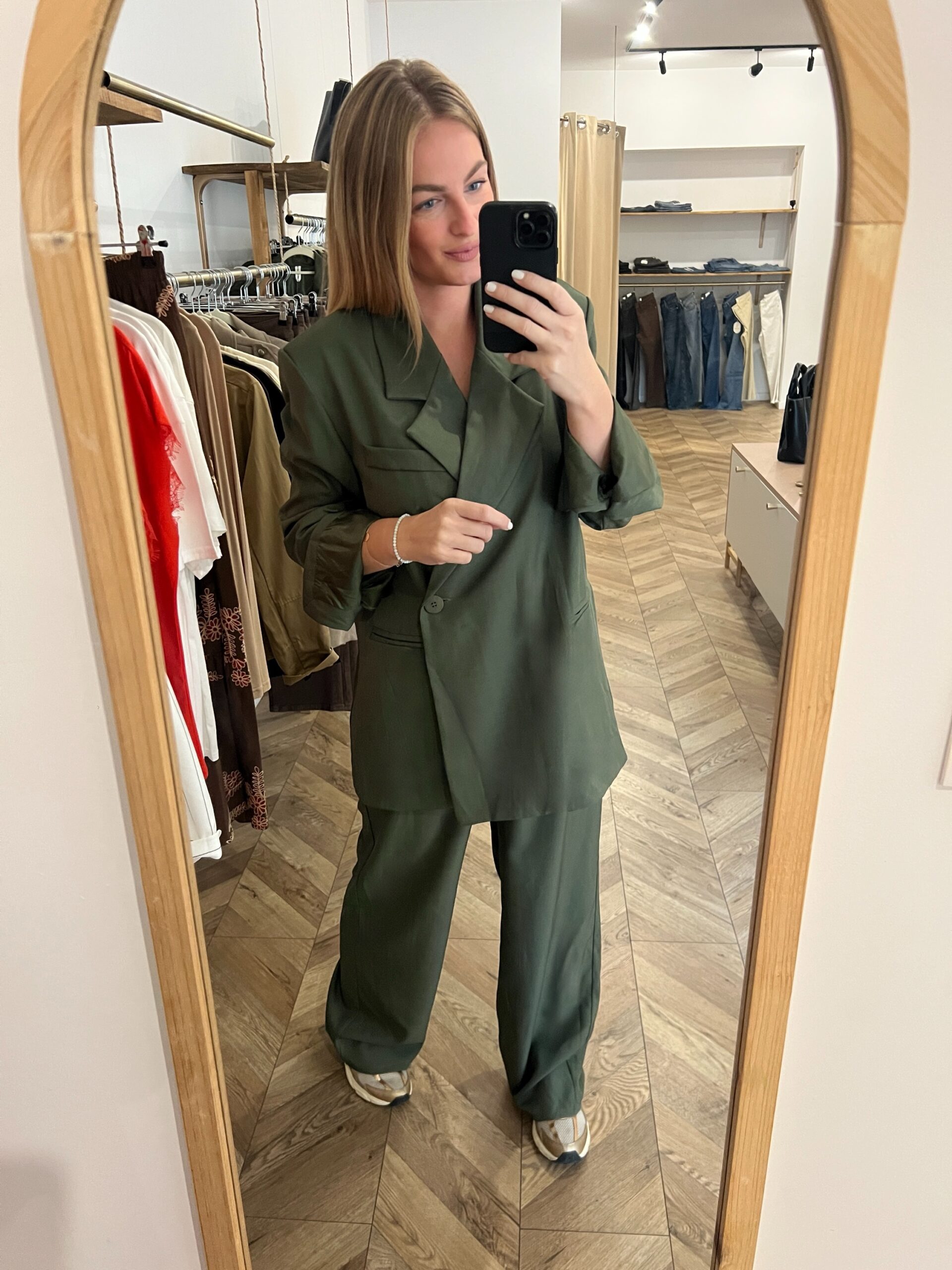 STACY KAKI – PANTALON DROIT