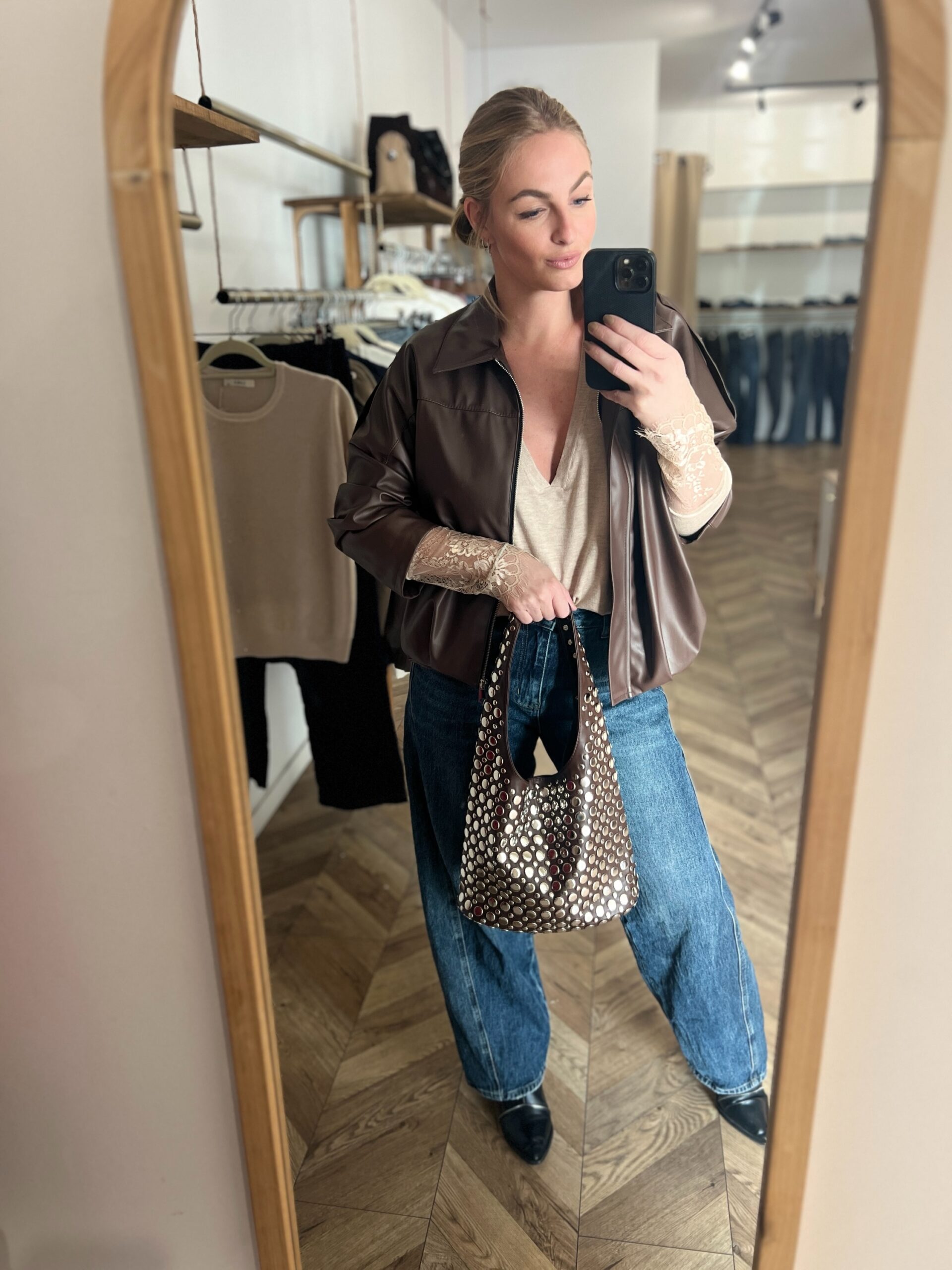 CHARLIE CHOCO – VESTE SIMILI CUIR
