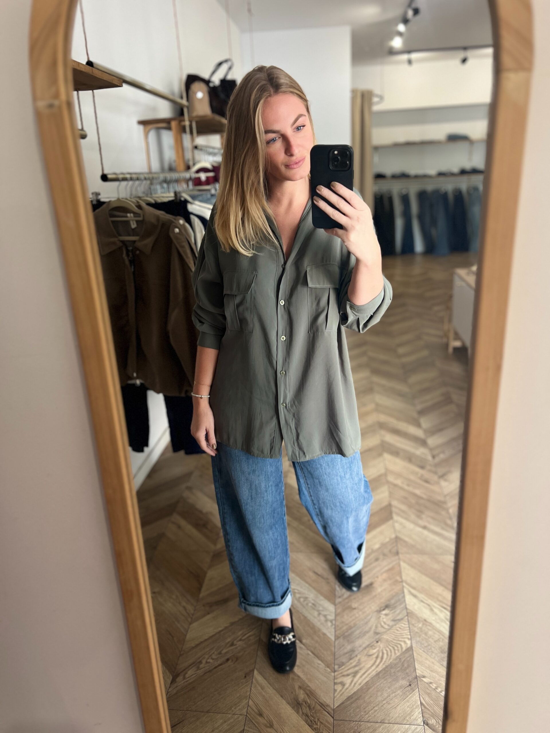 AMBRE KAKI – CHEMISE FLUIDE