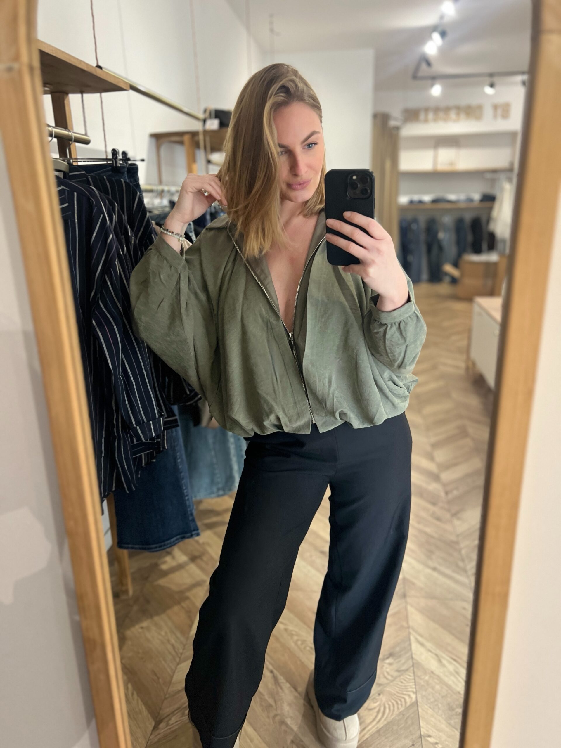 TOMY KAKI- BLOUSE/VESTE