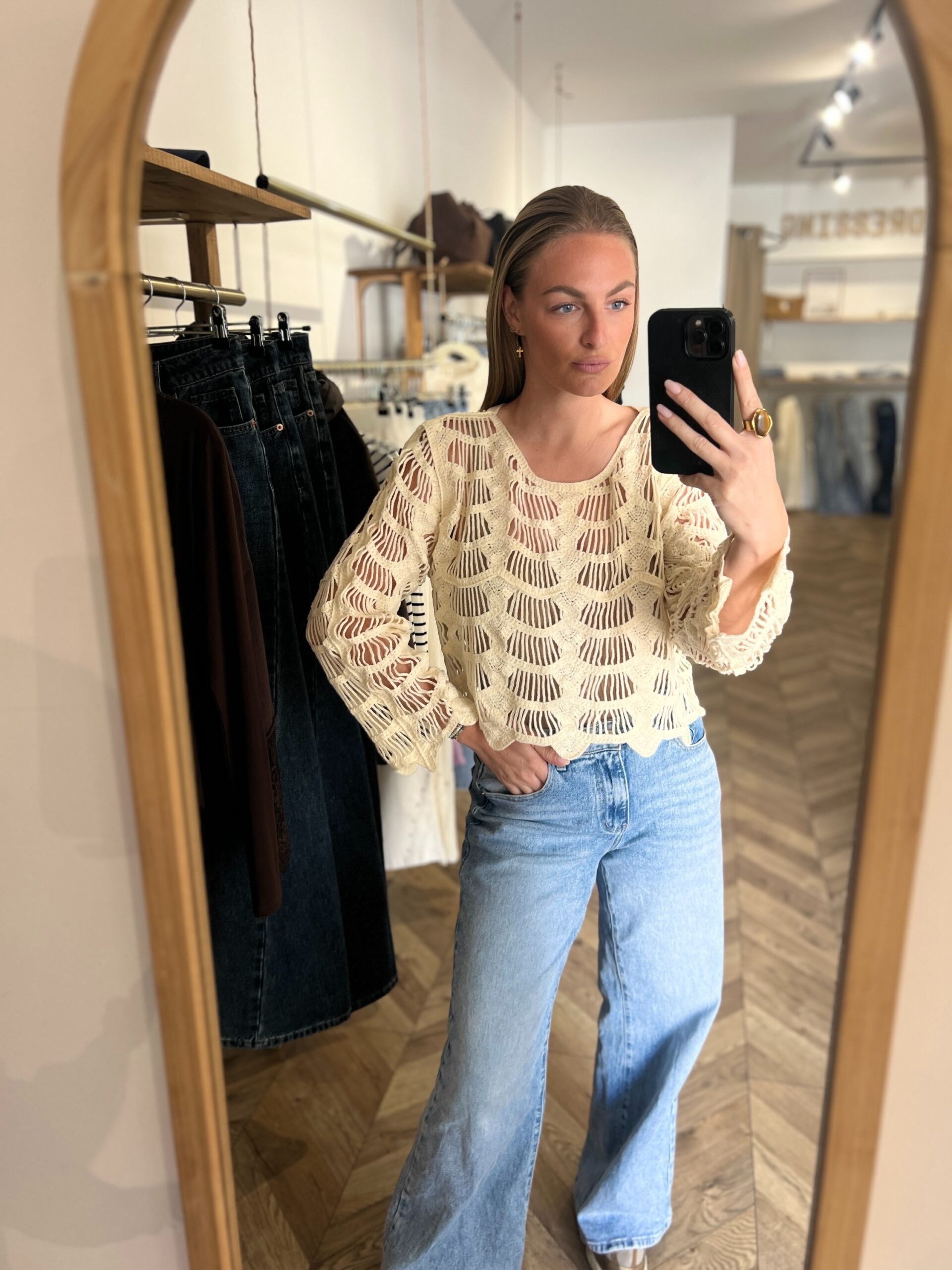 JODIE ÉCRU - PULL CROCHET – Image 3