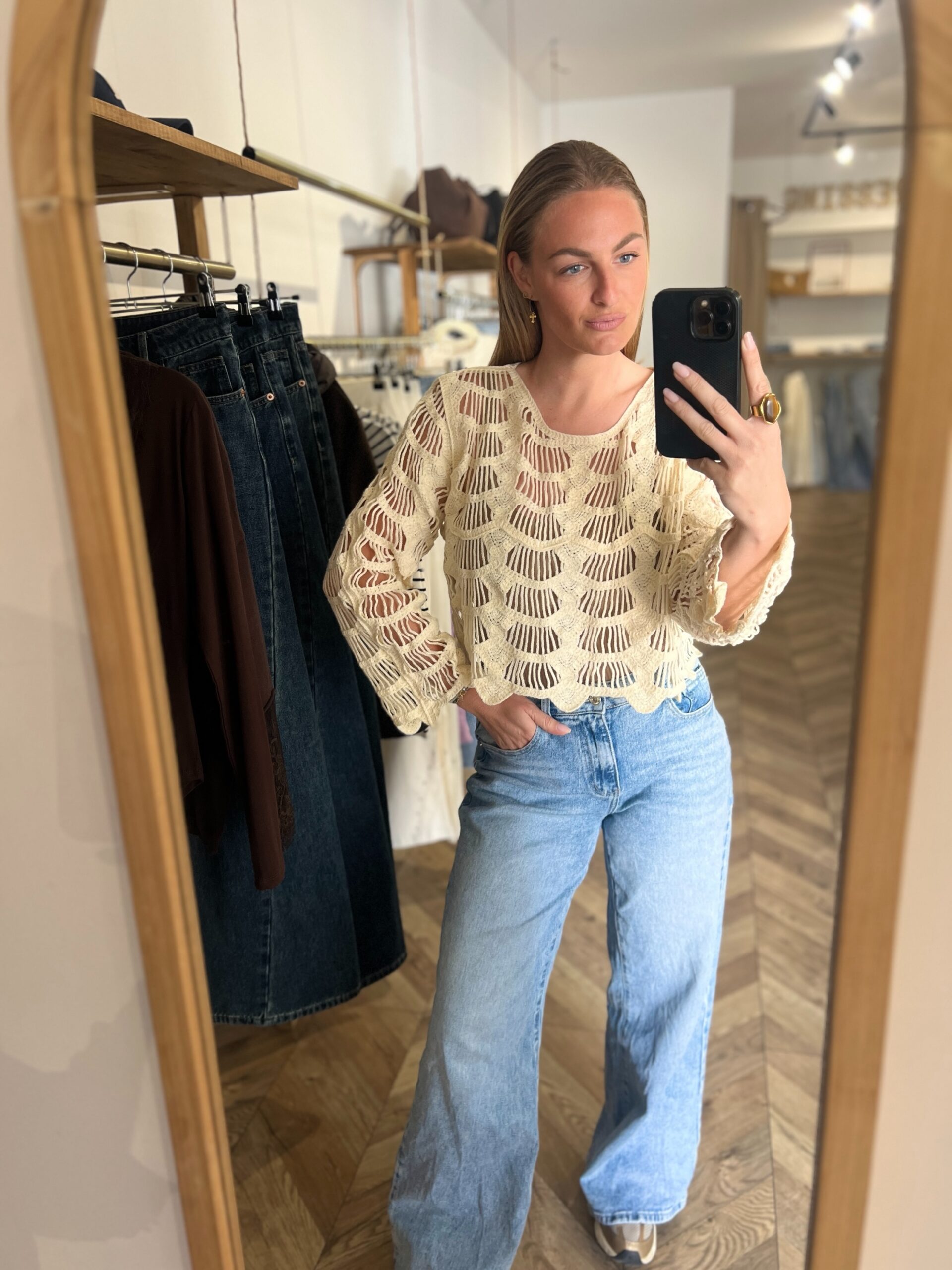 JODIE ÉCRU - PULL CROCHET – Image 4