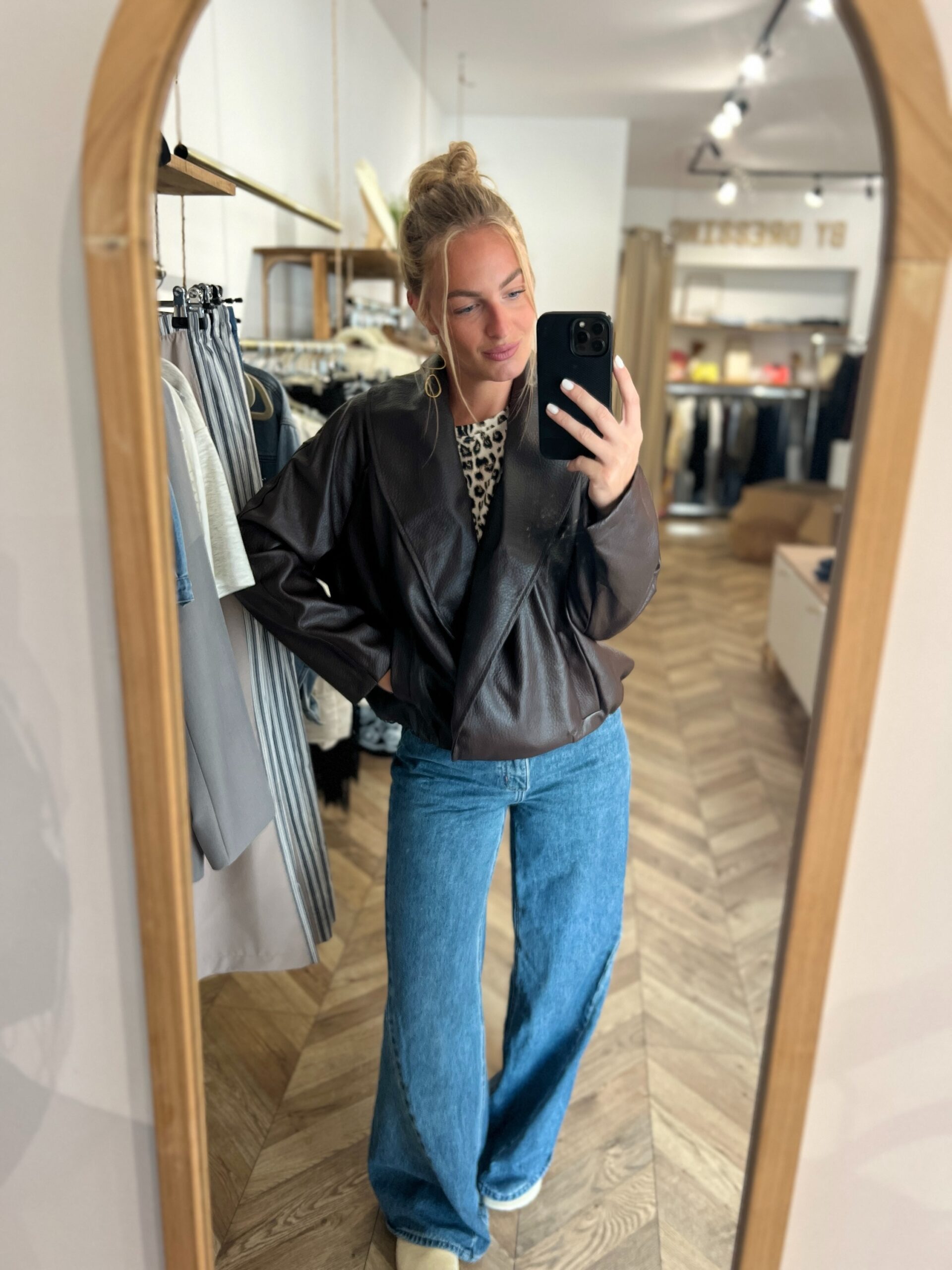 LOUISON VESTE – CHOCO