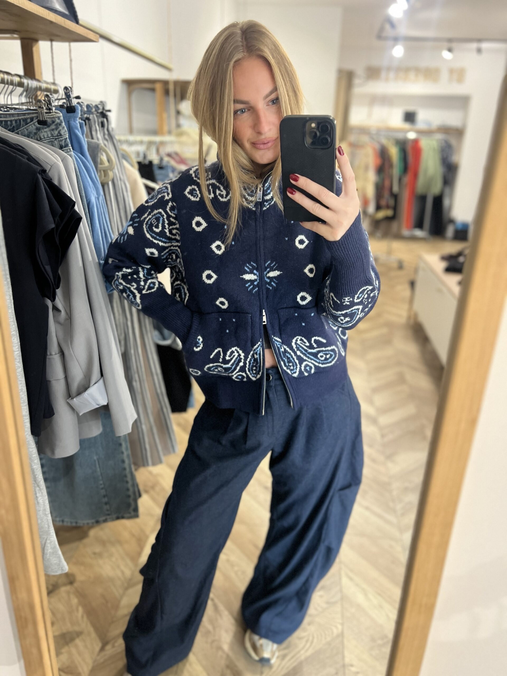 AMBRE GILET – BLEU