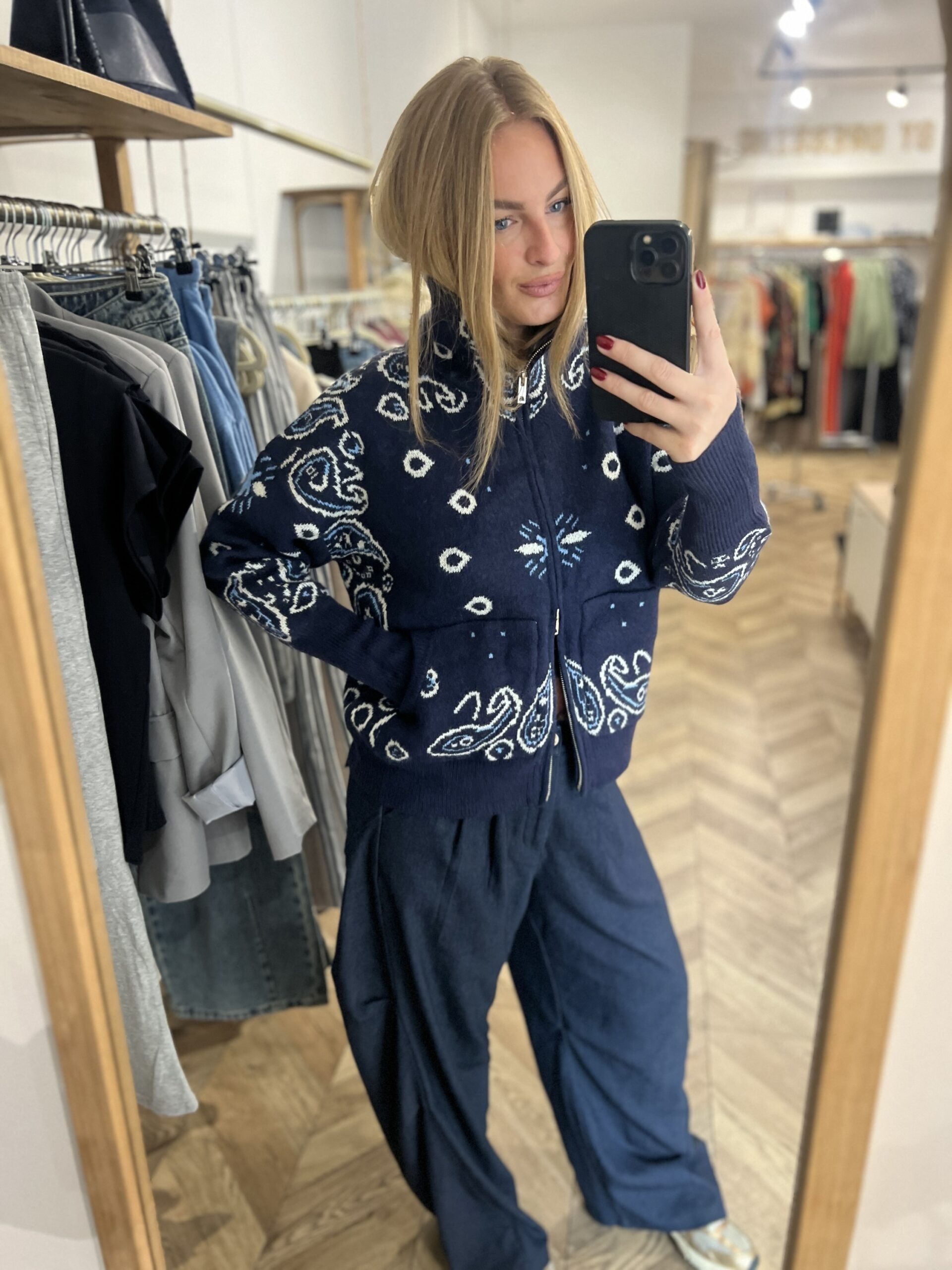 AMBRE GILET – BLEU