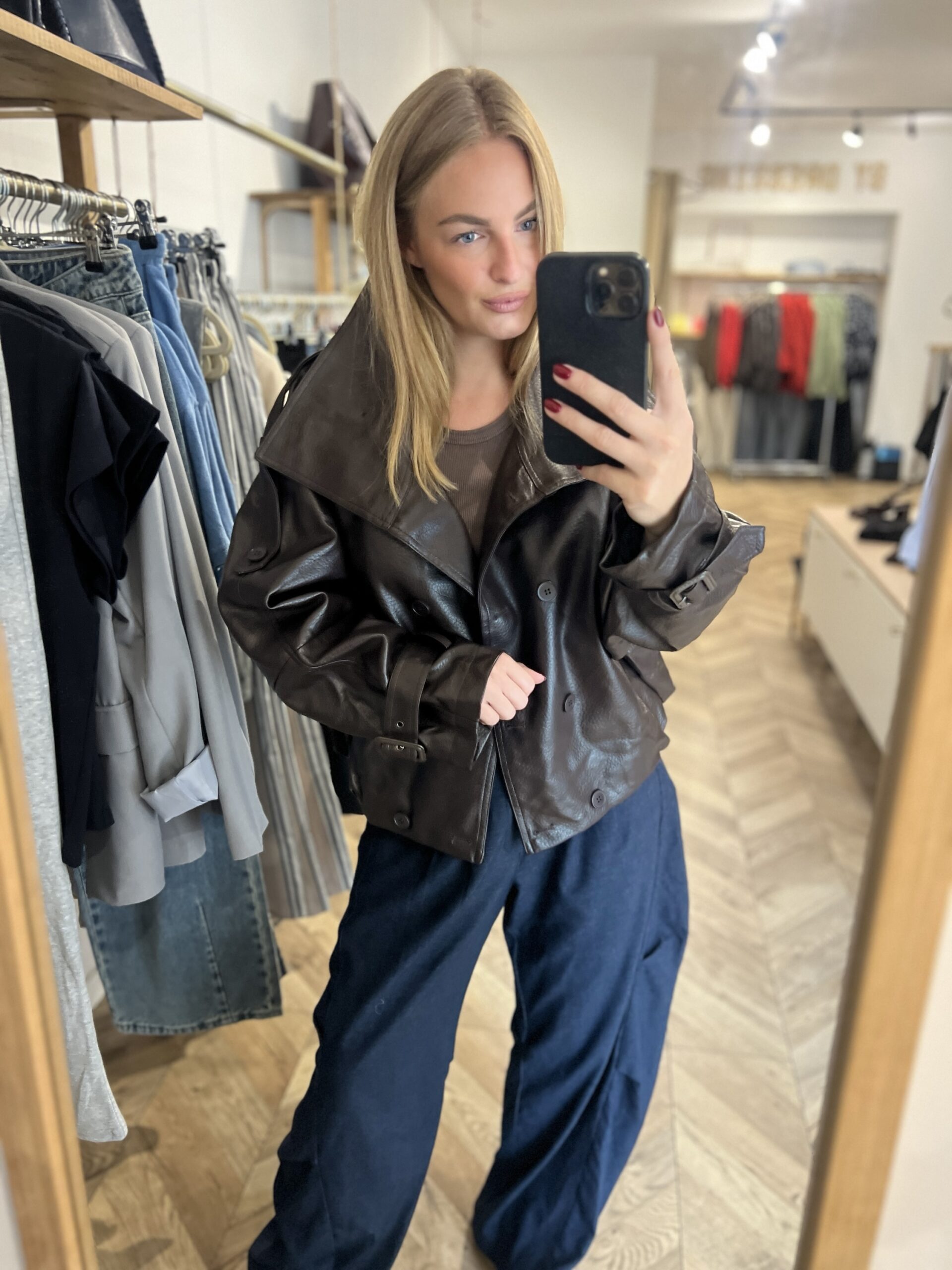 LOUISE VESTE – CHOCO