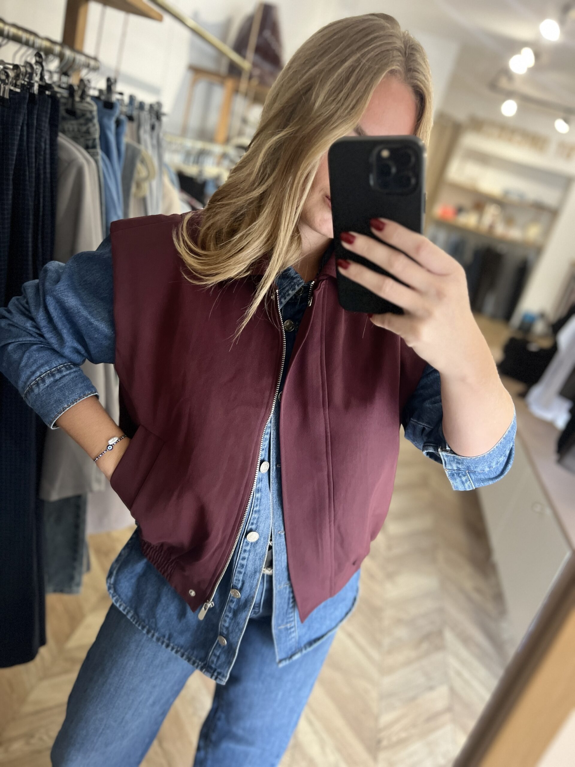 ROMY VESTE – PRUNE