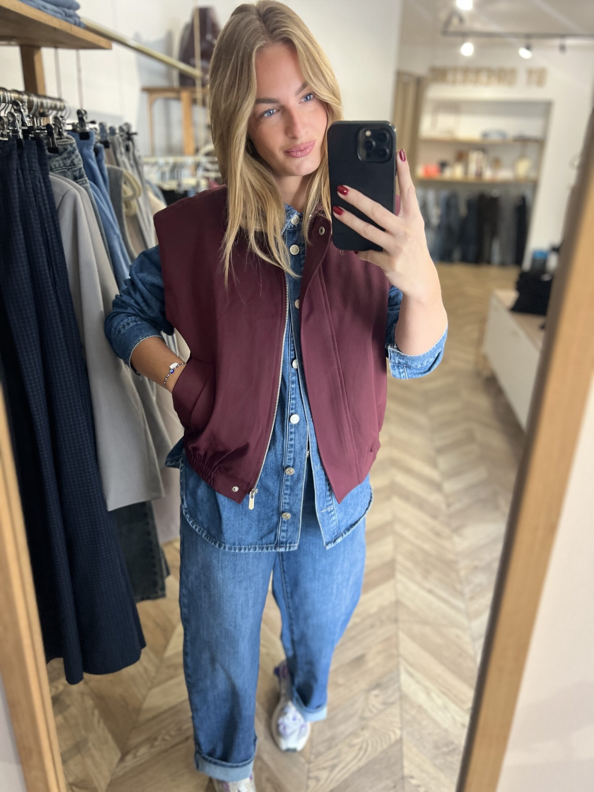ROMY VESTE – PRUNE