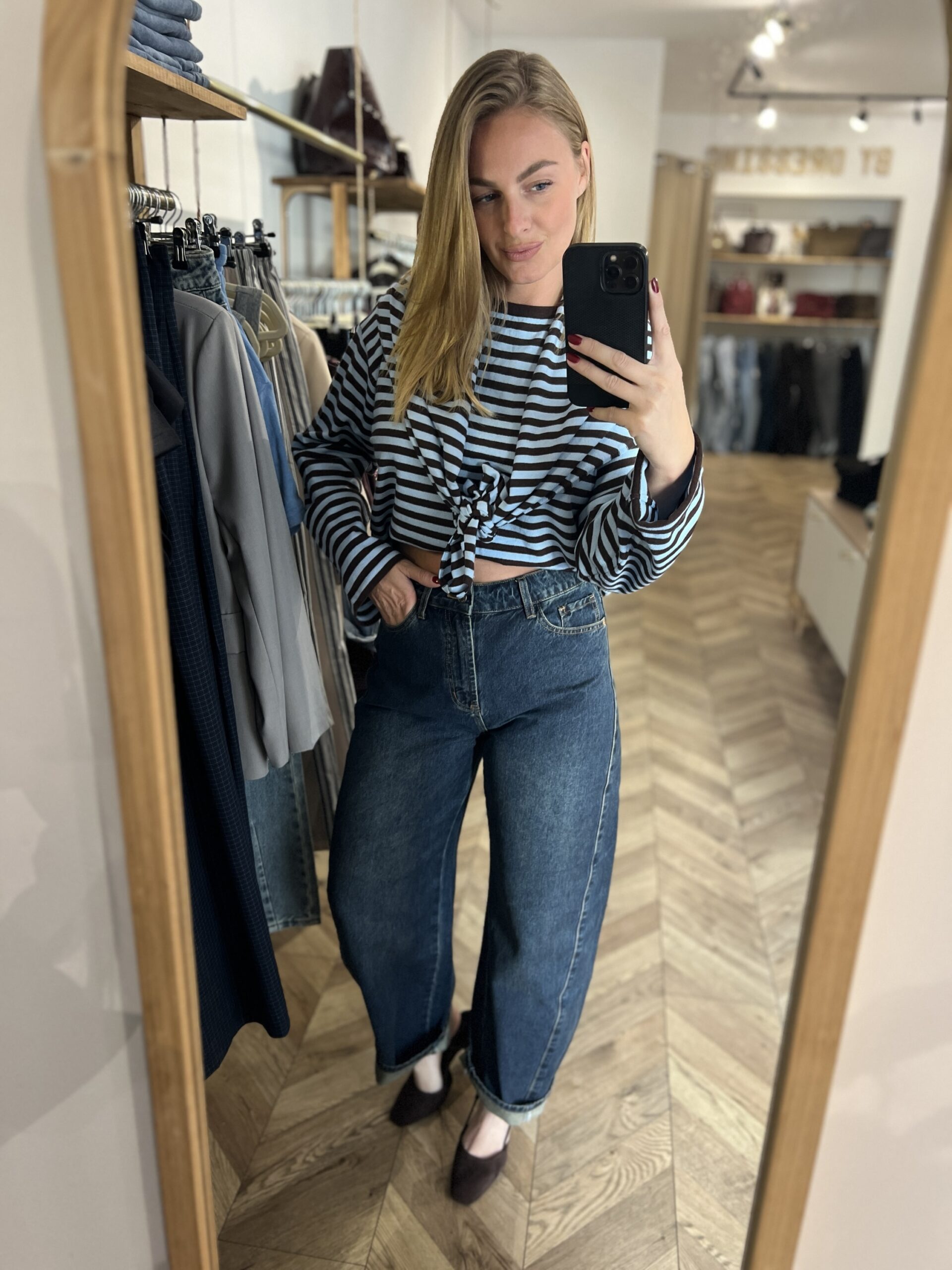 MIA TOP ECHARPE – CHOCO BLEU