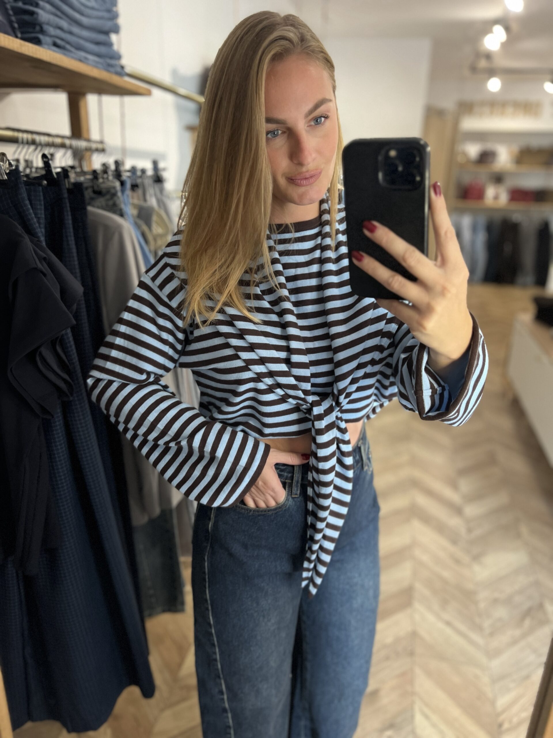 MIA TOP ECHARPE – CHOCO BLEU