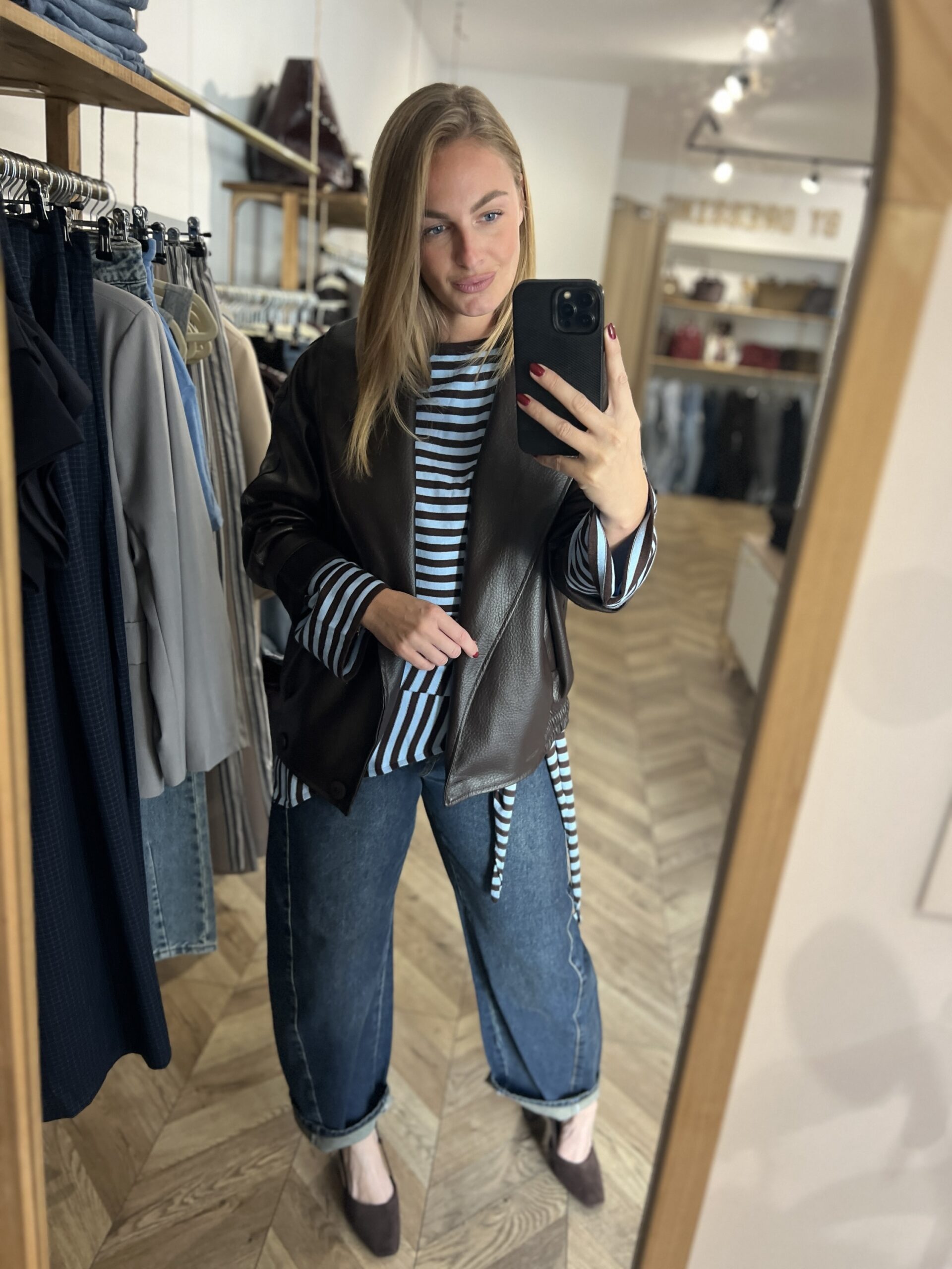 LOUISON VESTE – CHOCO